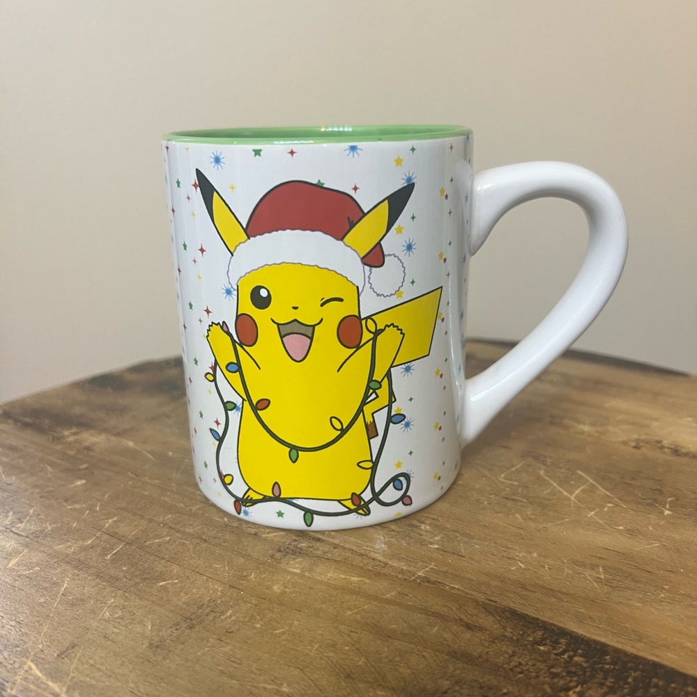 Pikachu Holiday Mug with Green Interior